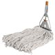 Genuine Joe Wood Handle Complete Wet Mop - 60" x 0.94" Cotton Head Wood Handle - Lightweight, Rust Resistant, Absorbent, 4-ply, 