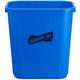 Genuine Joe 28-1/2 Quart Recycle Wastebasket - 7.13 gal Capacity - Rectangular - 15" Height x 14.5" Width x 10.5" Depth - Blue, 