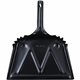 Genuine Joe Heavy-Duty Metal Dustpan - 12" Wide - Steel - Black - 1 Each