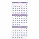 At-A-Glance 3-Month Horizontal Wall Calendar - Large Size - Monthly - 15 Month - December 2023 - February 2025 - 3 Month Single 