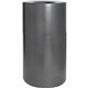 Genuine Joe Classic Cylinder Gray Waste Receptacle - 35 gal Capacity - Weather Resistant, Fire Proof, Leak Proof - 34" Height x 