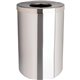 Genuine Joe 30 Gallon Stainless Steel Trash Receptacle - 30 gal Capacity - Durable, Heavy Duty - 31.5" Height x 20" Diameter - S