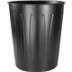 Genuine Joe 6-gallon Fire-safe Trash Can - 6 gal Capacity - Fire-Safe, Sturdy - 14" Height x 13" Diameter - Metal, Steel - Black