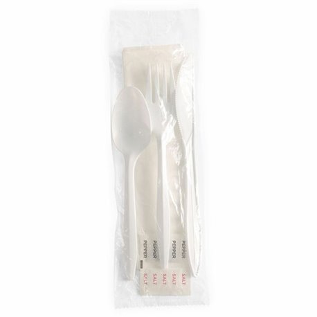 Genuine Joe 6-Piece Fork/Knife/Spoon Utensil Kit - 250 Piece(s) - 250/Carton - Cutlery Set - 1 x Spoon - 1 x Fork - 1 x Knife - 