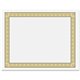 Geographics Natural Diplomat Certificate - 24 lb Basis Weight - 11" x 8.5" - Inkjet, Laser Compatible - Gold with White Border -