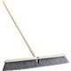 Genuine Joe Heavy-duty Floor Sweep with Handle - 24" Polypropylene Bristle - 60" Handle Length - 1.25" Handle Diameter - Hardwoo