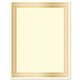 Geographics Traditional Award Certificates - 24 lb Basis Weight - 8.5" - Laser, Inkjet Compatible - Gold - 100 / Pack