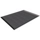 Genuine Joe Soft Step Vinyl Anti-Fatigue Mats - Warehouse - 36" Length x 24" Width x 0.375" Thickness - Vinyl - Black - 1Each