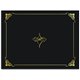 Geographics Letter Recycled Certificate Holder - 8 1/2" x 11" - Black, Gold - 30% Recycled - 5 / Pack