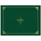Geographics Letter Recycled Certificate Holder - 8 1/2" x 11" - Hunter Green, Gold - 30% Recycled - 5 / Pack