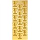 Geographics Gold Foil Trophy Seals - 1.25" Diameter - Self-adhesive - For Award, Certificate, Gift, Envelope, Scrapbooking, Dipl