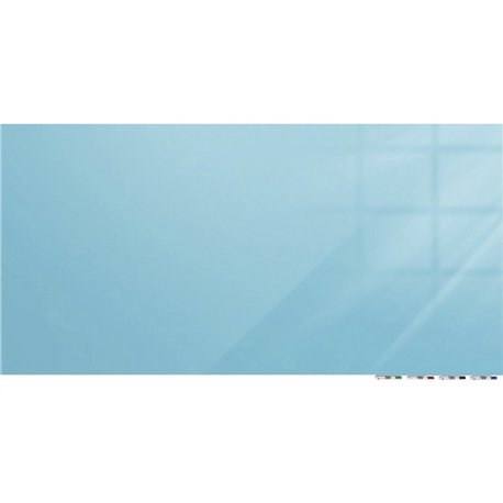 Ghent Magnetic Aria - Horizontal - 36" (3 ft) Width x 24" (2 ft) Height - Blue Tempered Glass Surface - Rectangle - Horizontal -