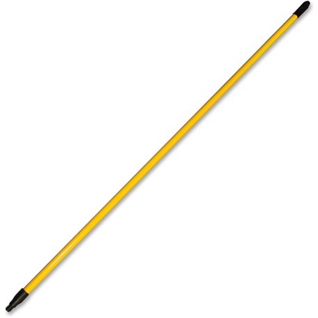 Genuine Joe 60" Extension Handle - 60" Length - 1" Diameter - Yellow - Fiberglass, Nylon - 1 Each