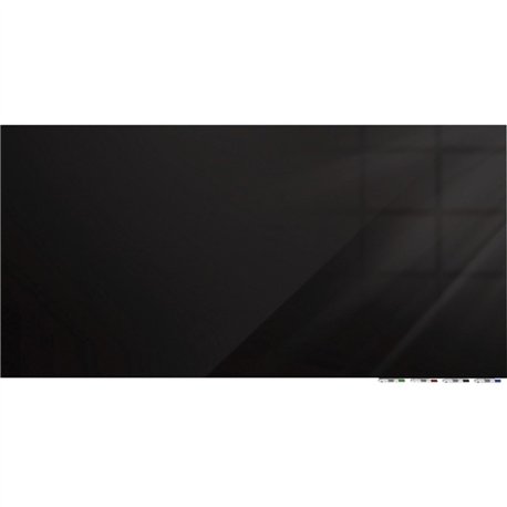 Ghent Magnetic Aria - Horizontal - 36" (3 ft) Width x 24" (2 ft) Height - Black Tempered Glass Surface - Rectangle - Horizontal 