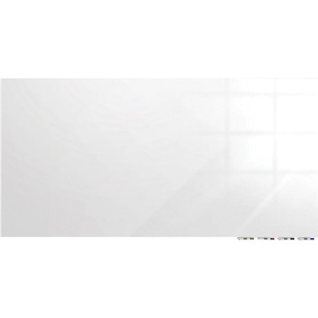 Ghent Aria Low Profile Glass Whiteboard - 36" (3 ft) Width x 24" (2 ft) Height - Tempered Glass Surface - White Back - Rectangle