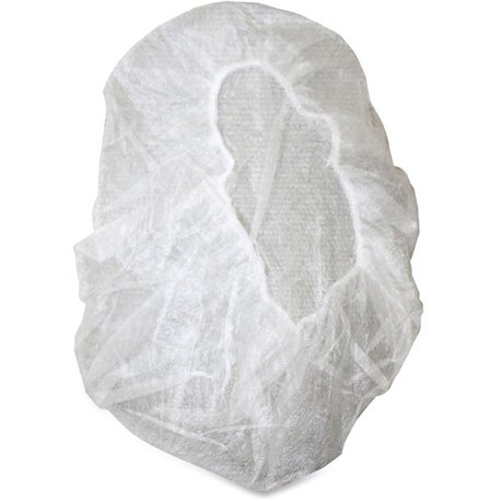 Genuine Joe Nonwoven Bouffant Cap - Recommended for: Hospital, Laboratory - Large Size - 21" Stretched Diameter - Contaminant Pr