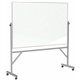 Ghent Dry Erase Board - 72" (6 ft) Width x 48" (4 ft) Height - White Surface - Satin Aluminum Frame - Rectangle - Vertical - Ass