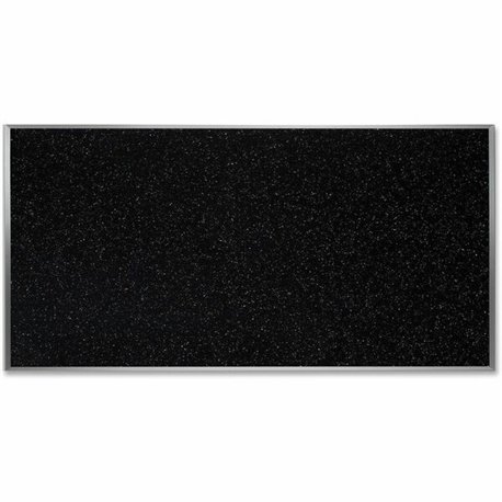 Ghent Confetti Rubber Tackboard - 48" Height x 96" Width - Rubber Surface - Self-healing, Stain Resistant, Fade Resistant - Alum