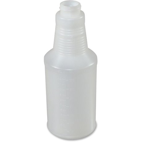 Genuine Joe Plastic Bottle with Graduations - Suitable For Cleaning - Graduated - 24 / Carton - Translucent