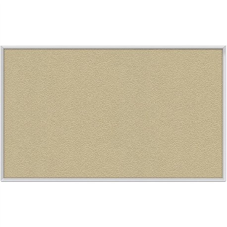 Ghent Vinyl Bulletin Board with Aluminum Frame - 48" Height x 72" Width - Caramel Vinyl, Fabric, Fiberboard Surface - Washable, 