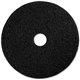 Genuine Joe Black Floor Stripping Pad - 13" Diameter - 5/Carton x 13" Diameter x 1" Thickness - Stripping - 175 rpm to 350 rpm S