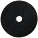 Genuine Joe Black Floor Stripping Pad - 14" Diameter - 5/Carton x 14" Diameter x 1" Thickness - Floor, Stripping - 175 rpm to 35