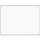 Ghent Grid Whiteboard - 96" (8 ft) Width x 48" (4 ft) Height - White Steel Surface - Satin Aluminum Frame - Rectangle - Horizont