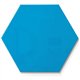 Ghent Powder-Coated Hex Steel Whiteboards - 21" (1.7 ft) Width x 18" (1.5 ft) Height - Blue Steel Surface - Hexagonal - Magnetic