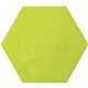Ghent Powder-Coated Hex Steel Whiteboards - 21" (1.7 ft) Width x 18" (1.5 ft) Height - Green Steel Surface - Hexagonal - Magneti