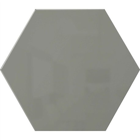 Ghent Powder-Coated Hex Steel Whiteboards - 21" (1.7 ft) Width x 18" (1.5 ft) Height - Gray Steel Surface - Hexagonal - Magnetic