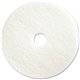 Genuine Joe 20" Super White Floor Pad - 20" Diameter - 5/Carton x 20" Diameter x 1" Thickness - Floor - 1000 rpm to 3000 rpm Spe