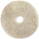 Genuine Joe 20" Natural Light Floor Pad - 20" Diameter - 5/Carton x 20" Diameter x 1" Thickness - Buffing, Floor - 1500 rpm to 3