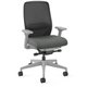 HON Nucleus Task Chair KD - Black Fabric Seat - Black Back - Titanium Frame - Armrest - 1 Each