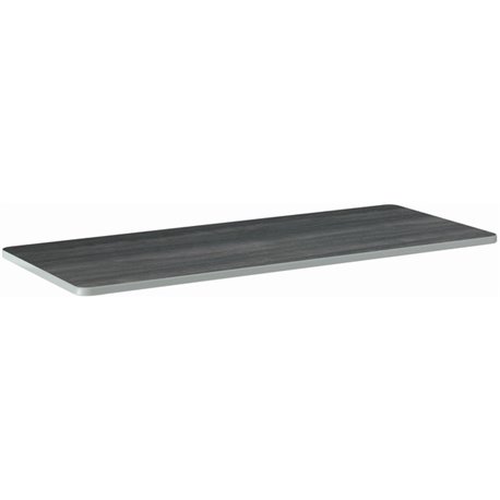 HON Build Series Rectangular Tabletop - Rectangle Top - 25" to 34" Adjustment x 60" Width x 24" Depth - Sterling Ash