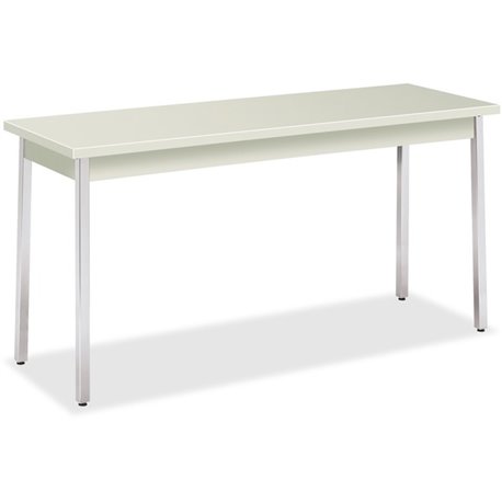 HON Utility Table, 60"W x 20"D - For - Table TopNatural Rectangle Top - Chrome Four Leg Base - 4 Legs x 60" Table Top Width x 20