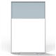 Ghent Partition - 48" Width x 72" Height - Aluminum Frame - Porcelain, Vinyl - Silver - 1 Each