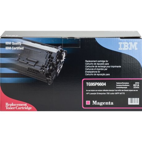 IBM Remanufactured Toner Cartridge - Alternative for HP 651A (CE343A) - Laser - 16000 Pages - Magenta - 1 Each