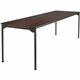 Iceberg Maxx Legroom Wood Folding Table - For - Table TopMelamine Rectangle Top - Four Leg Base - 4 Legs x 30" Table Top Width x