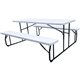 Iceberg Folding Picnic Table - 72" x 12"17.5" Bench, 72" x 29"29" Table Top