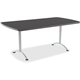 Iceberg Arc Fixed Height Table 36X72 Rectangular, Graphite - Rectangle Top - 72" Table Top Length x 36" Table Top Width - Assemb