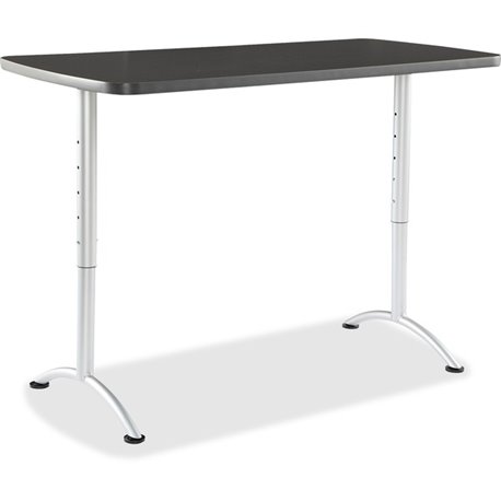 Iceberg Utility Table - Rectangle Top - Adjustable Height - 60" Table Top Length x 30" Table Top WidthAssembly Required - Graphi