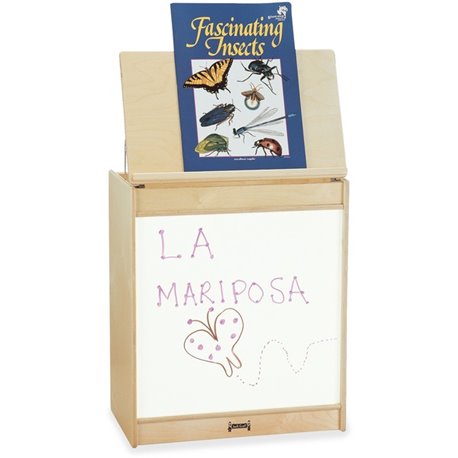 Jonti-Craft Rainbow Accents Big Book Write-n-Wipe Easel - 24.5" Width x 15" Depth x 30" Height - 1 Each - Baltic - Rubber, Acryl