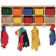 Jonti-Craft 10 Section Wall Mount Coat Locker - 10 Compartment(s) - 20" Height x 48" Width x 15.5" Depth - Hanging Hook, Sturdy,