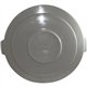 Genuine Joe Gator 55-Gallon Container Lid - Plastic - 1 Each - Gray
