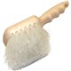 Genuine Joe Nylon Utility Brush - Nylon Bristle - 9" Handle Length - 1 Each - White