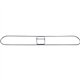 Genuine Joe Clip-On 36" Dust Mop Frame - 360&deg Swivel, Rust Resistant, Chrome Plated, Reinforced - Chrome - Steel - 1 Each