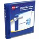 Avery Flexi-View 3 Ring Binders - 1/2" Binder Capacity - Letter - 8 1/2" x 11" Sheet Size - 100 Sheet Capacity - 3 x Round Ring 