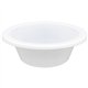 Genuine Joe 12 oz Reusable Plastic Bowls - Serving - Disposable - White - Plastic Body - 125 / Pack