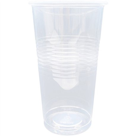 Genuine Joe 20 oz Transparent Beverage Cups - 50 / Bag - 12 / Carton - Clear - Plastic - Beverage, Picnic, Company, Event