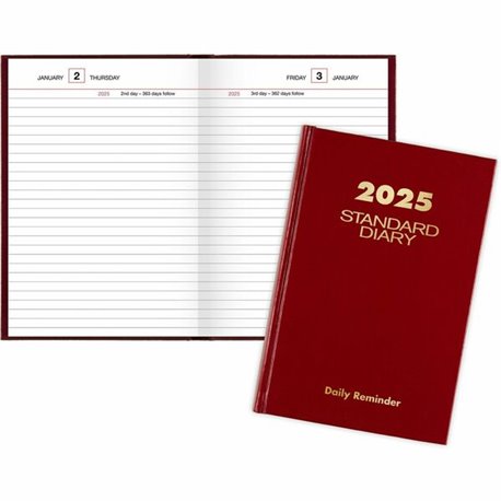 At-A-Glance Standard Diary Reminder - Small Size - Business - Julian Dates - Daily - 12 Month - January 2025 - December 2025 - 1